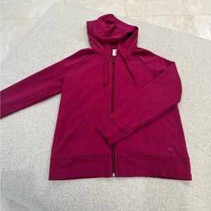 Everlast Maroon Full-Zip Hoodie Sweatshirt with Pockets